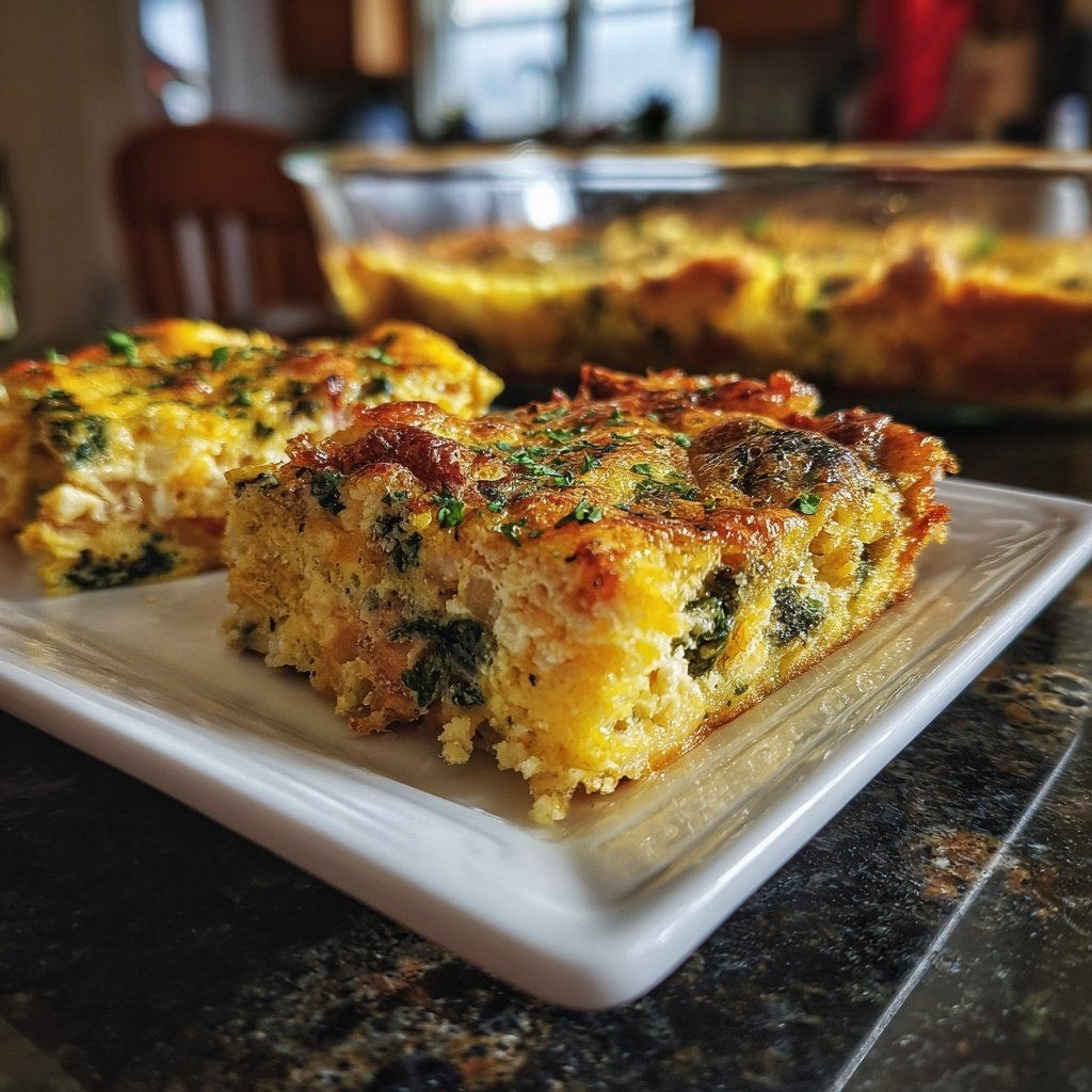 Spring Brunch Egg Casserole With Spinach