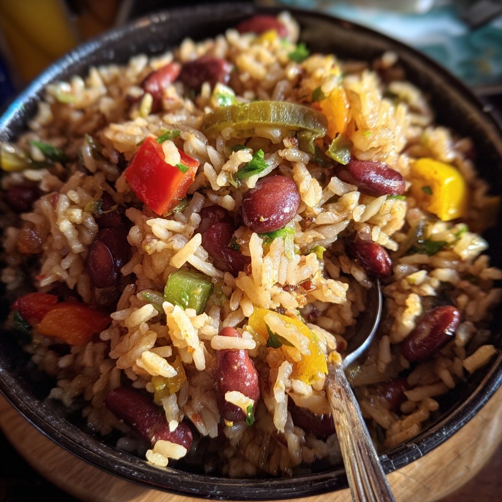 Jamaican Spiced Rice and Beans