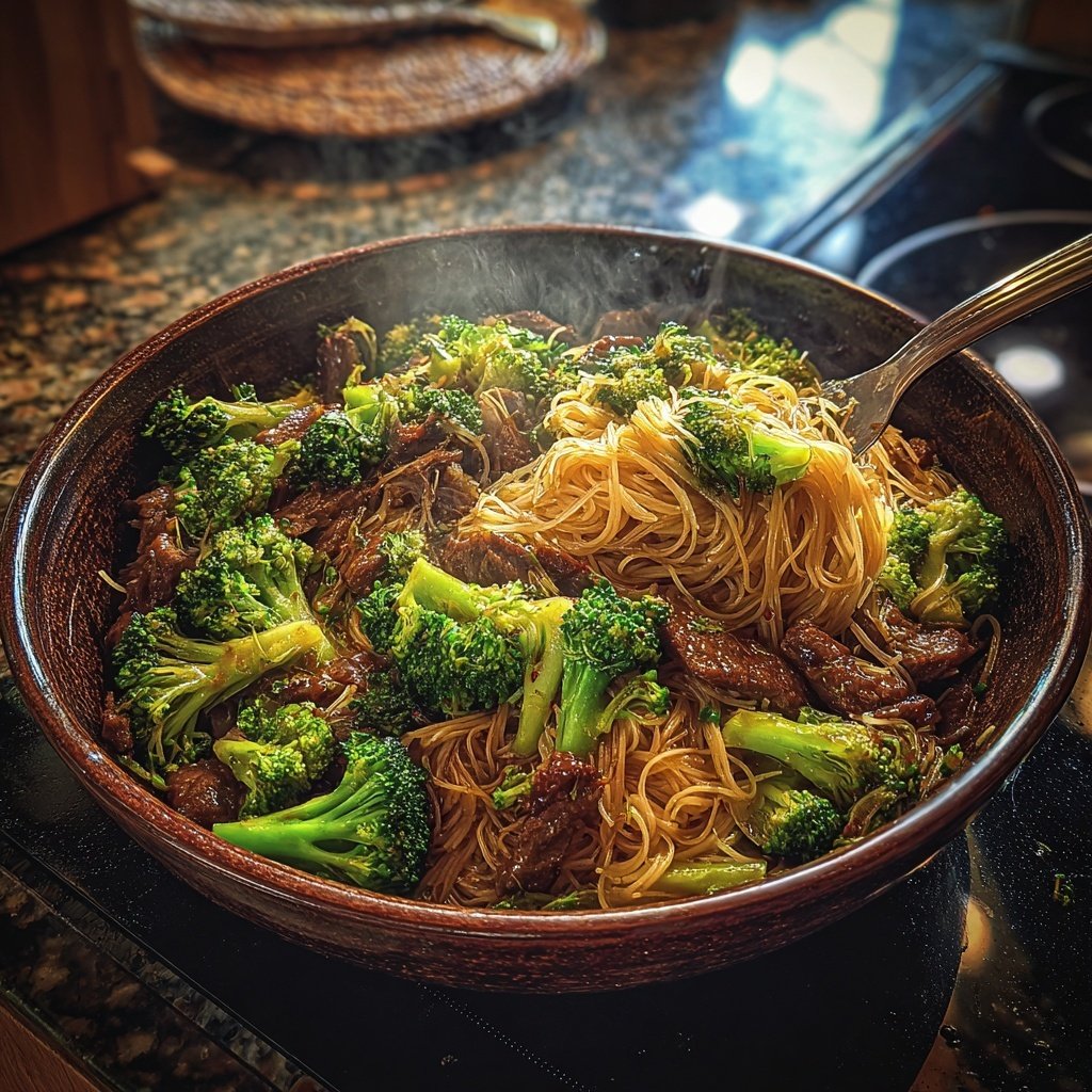 Beef And Broccoli Rice Noodles