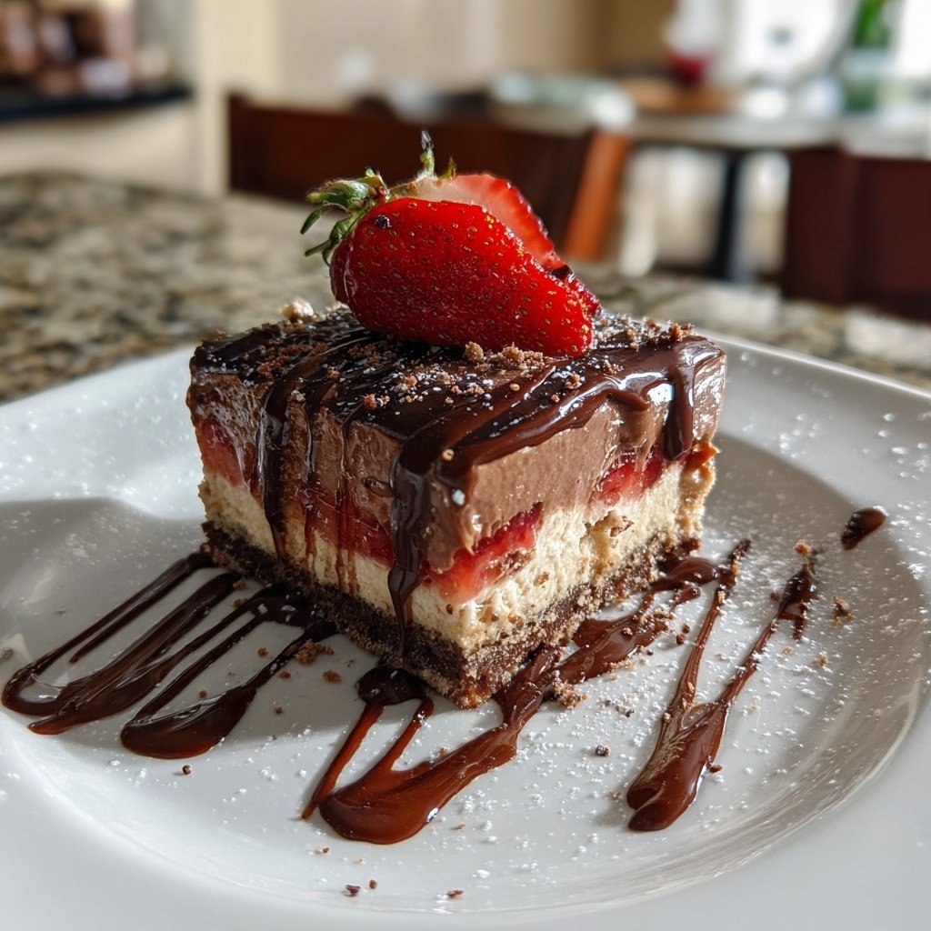 Dubai Chocolate Strawberry Dessert Layers