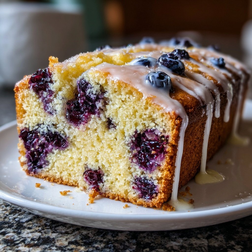 Baking & Desserts Lemon Blueberry Loaf Cake