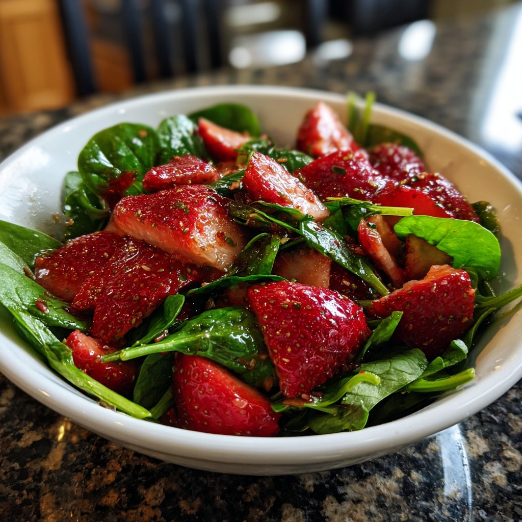 Fresh Strawberry Spinach Salad