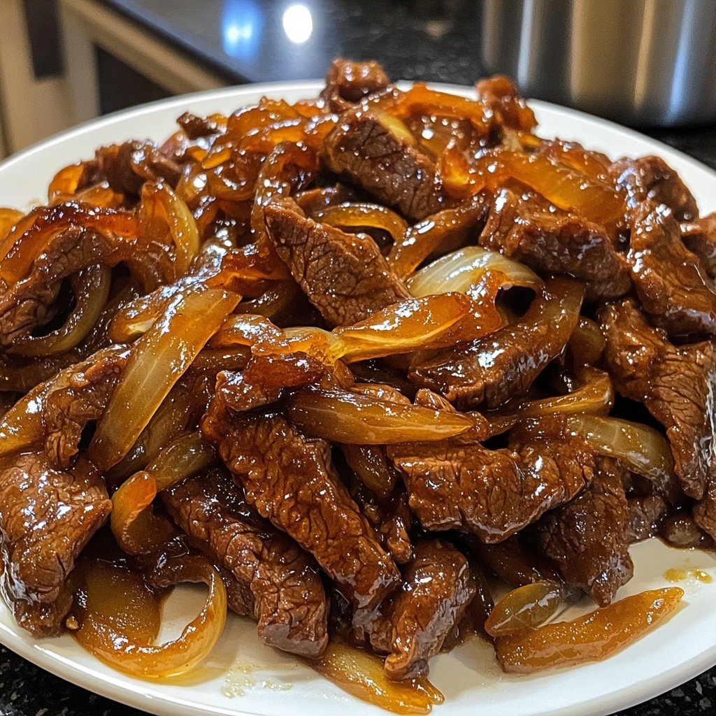Chinese Beef and Onion Stir Fry