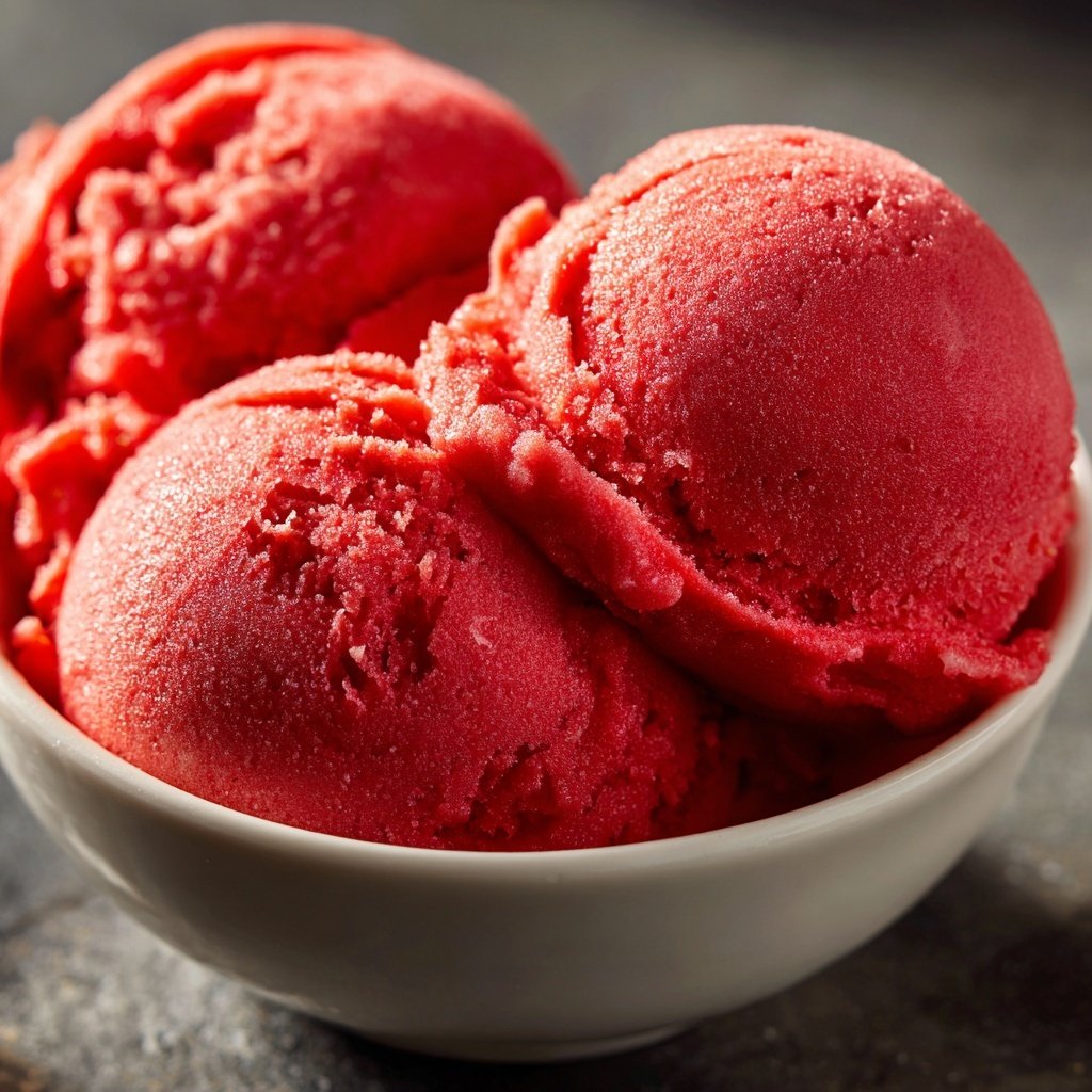 Fresh Strawberry Sorbet