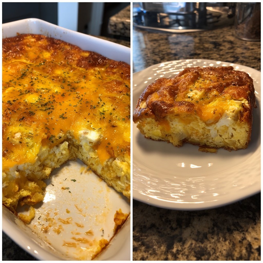 Breakfast Casserole With Eggs And Cheese