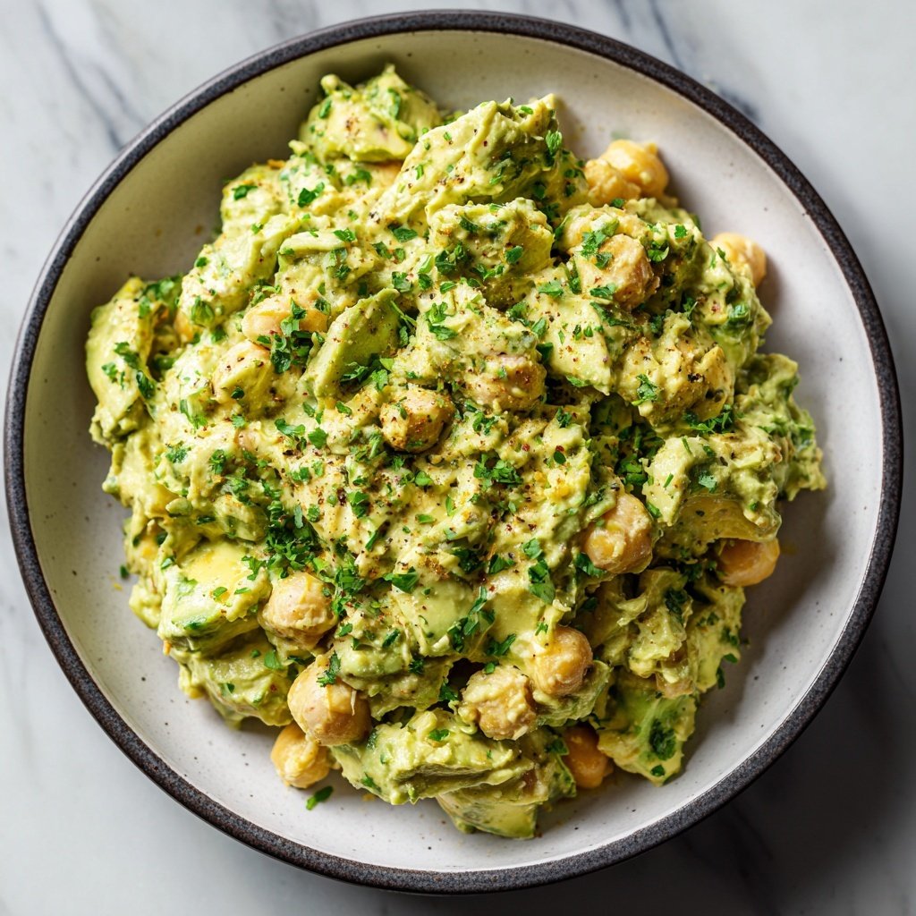 Healthy & Light Avocado Chickpea Salad