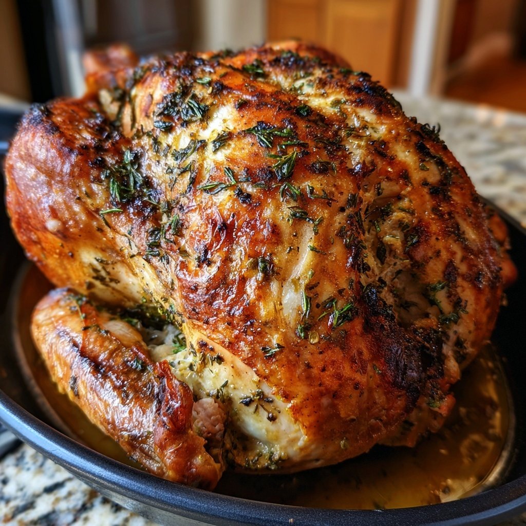 Seasonal & Festive Thanksgiving Herb Stuffed Turkey