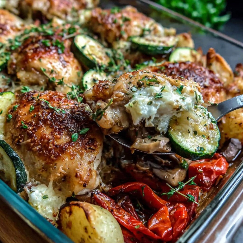 Easy Healthy Chicken And Vegetable Bake