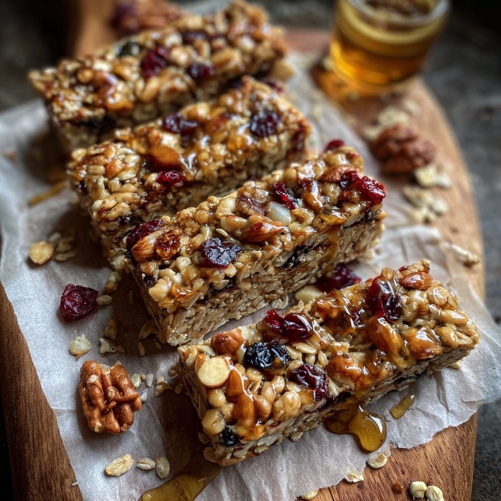 Healthy No Bake Oat Snack Bars