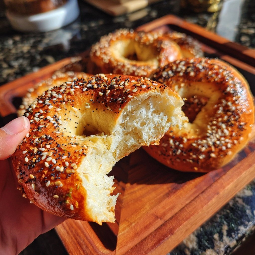 High Protein Bagels No Yeast