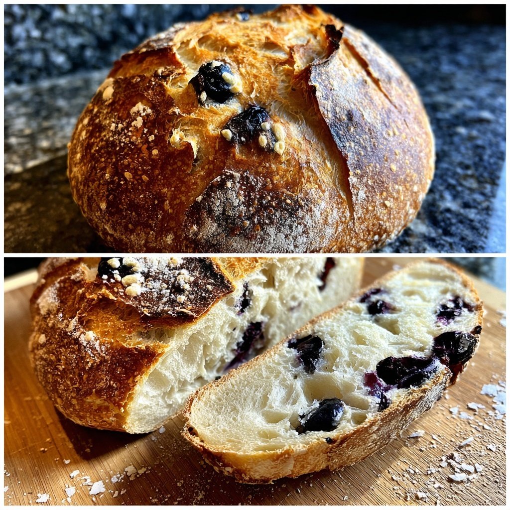 Blueberry Lemon Sourdough Bread From Scratch