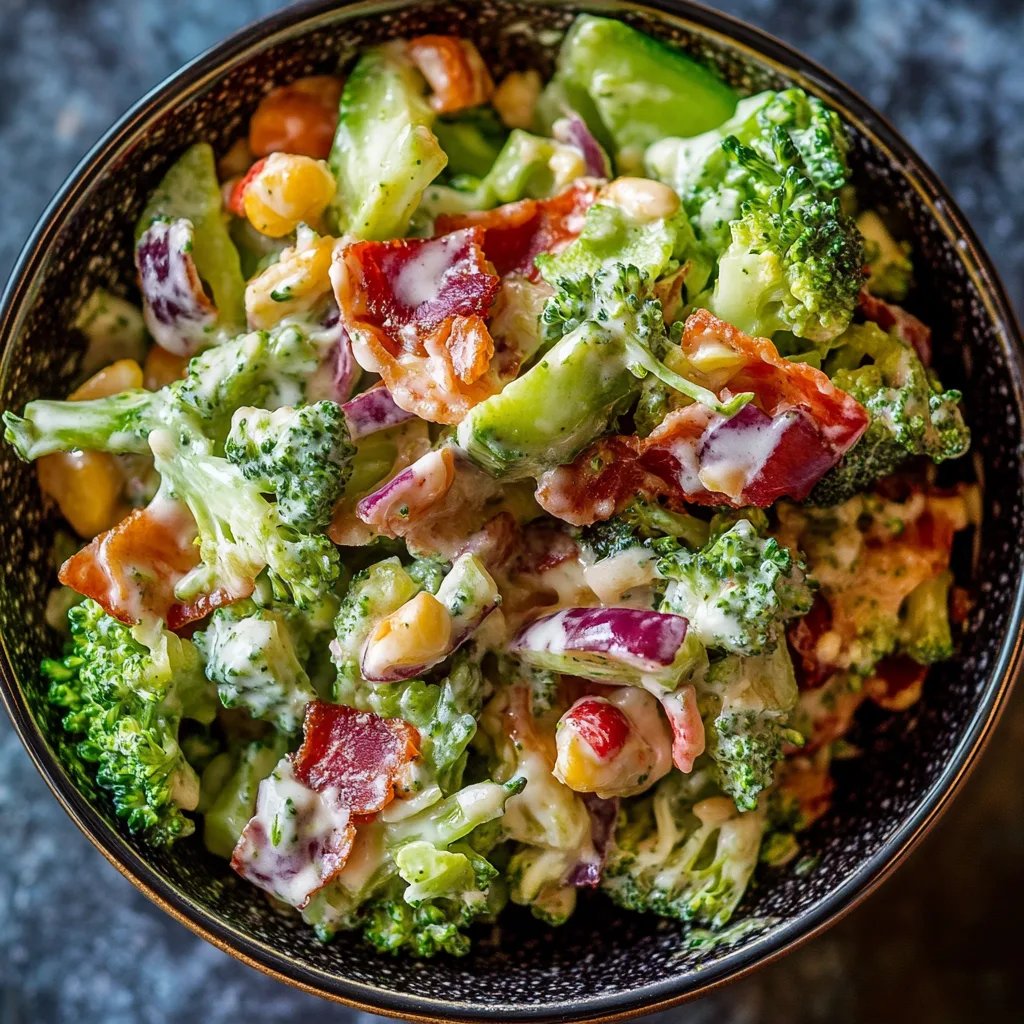 Easy Broccoli Bacon Salad Recipe
