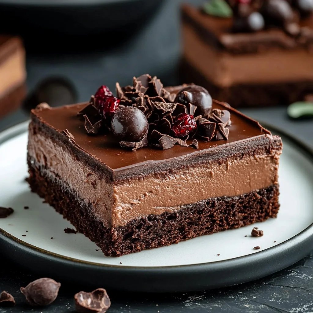 Chocolate Mousse Brownies