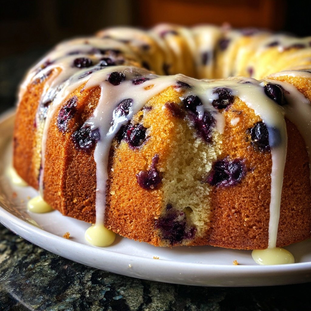 Blueberry Lemon Pound Cake