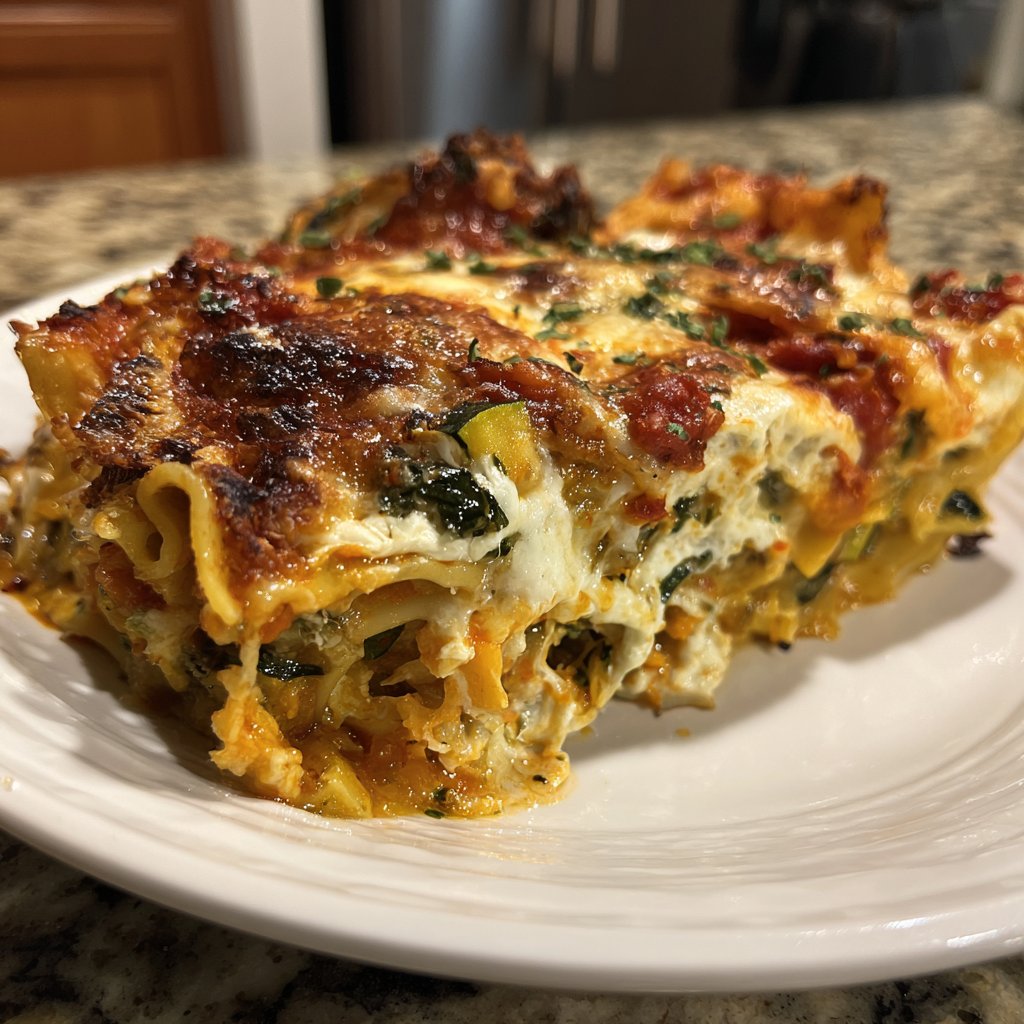 Sunday Slow Roasted Vegetable Lasagna